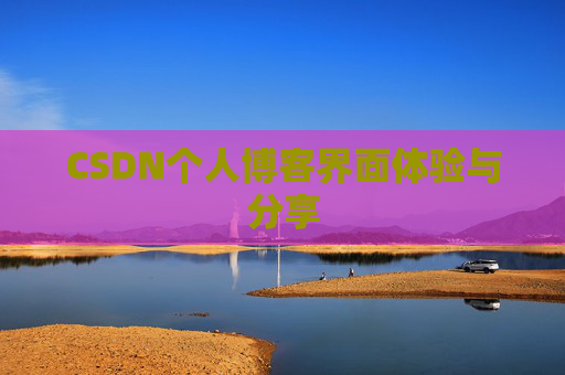 CSDN个人博客界面体验与分享